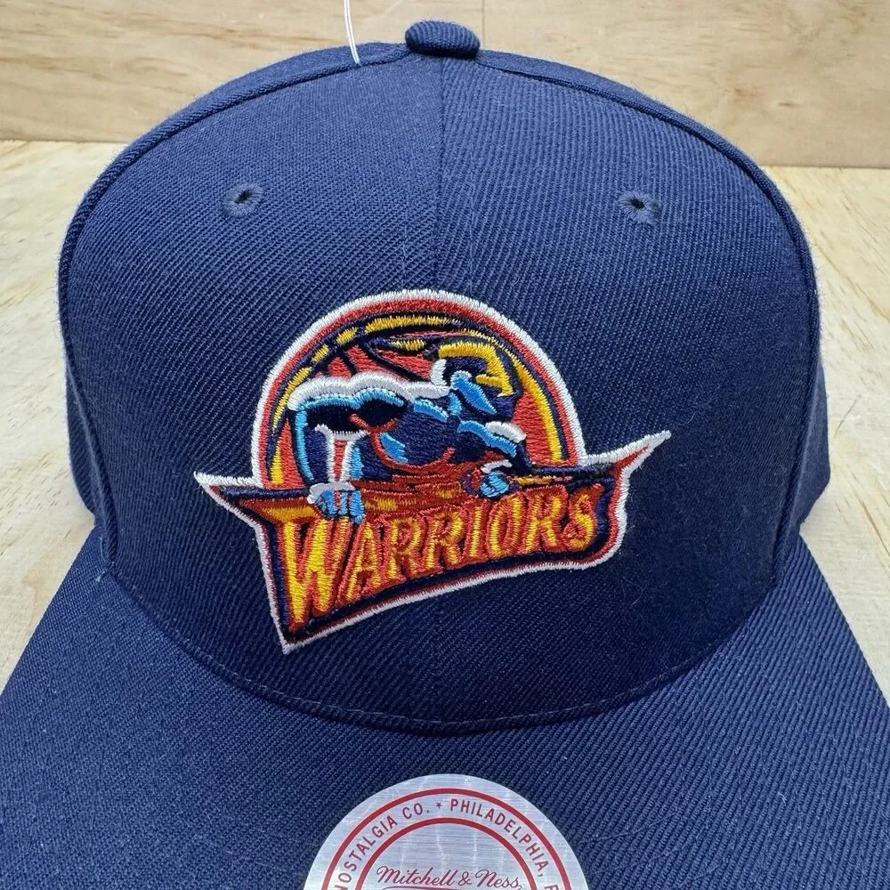 NEW Golden State Warriors Mitchell Ness Team Ground 2.0 Snapback Throwback HWC